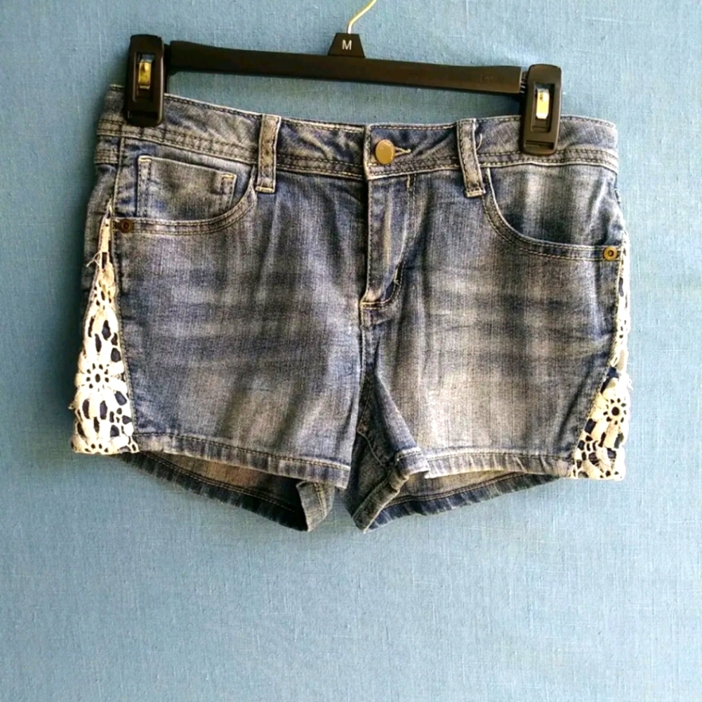 Red Camel Girls Size 14 Blue Jean Shorts b1